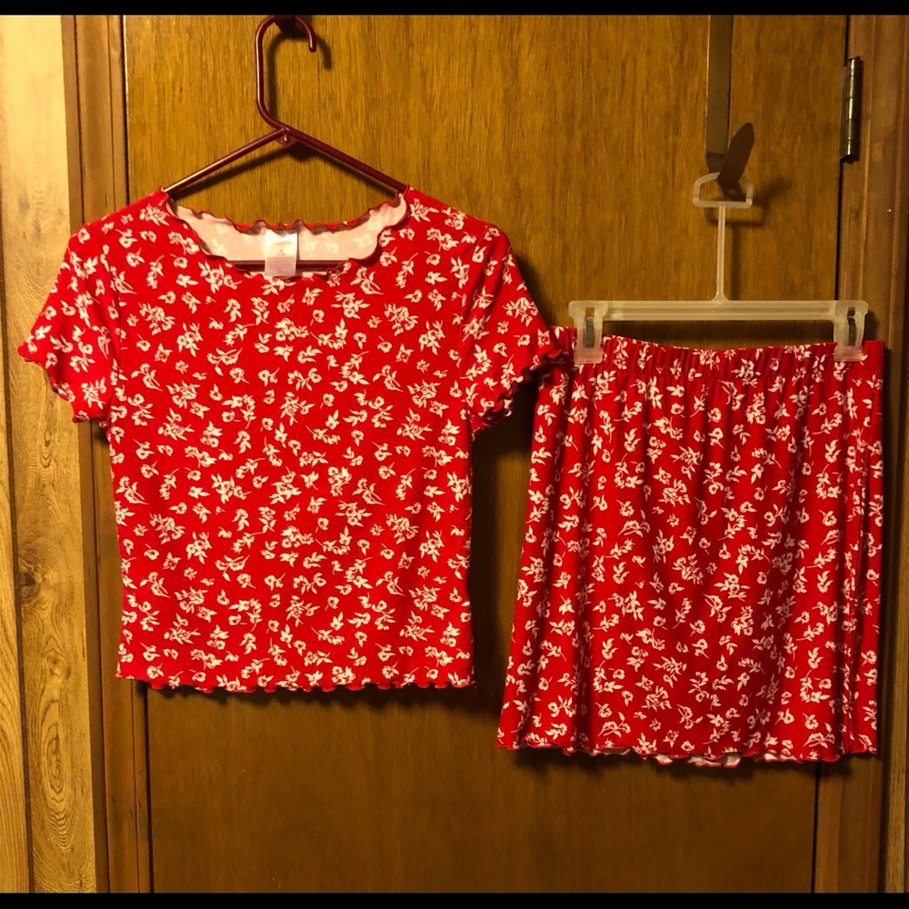 Girls top and skirt
